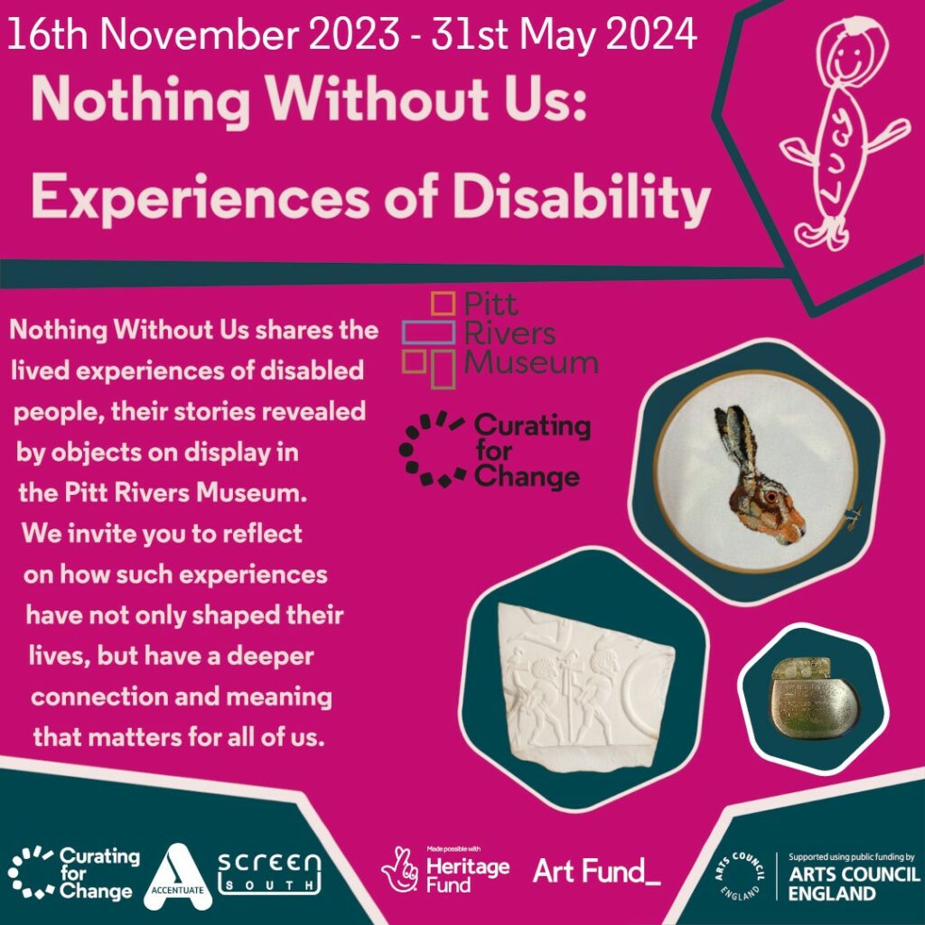 Nothing Without Us: Experiences of Disability poster